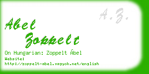 abel zoppelt business card